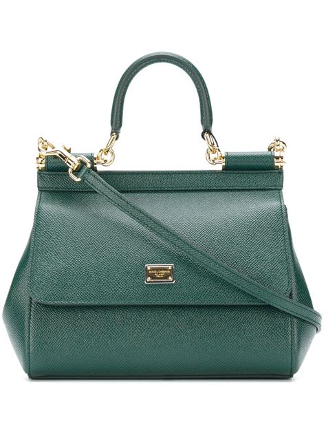 dolce gabbana min von bag green|Small Sicily handbag in Green for Women.